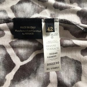 Vintage Versace Sleeveless Animal Print Top Made in Italy IT 42